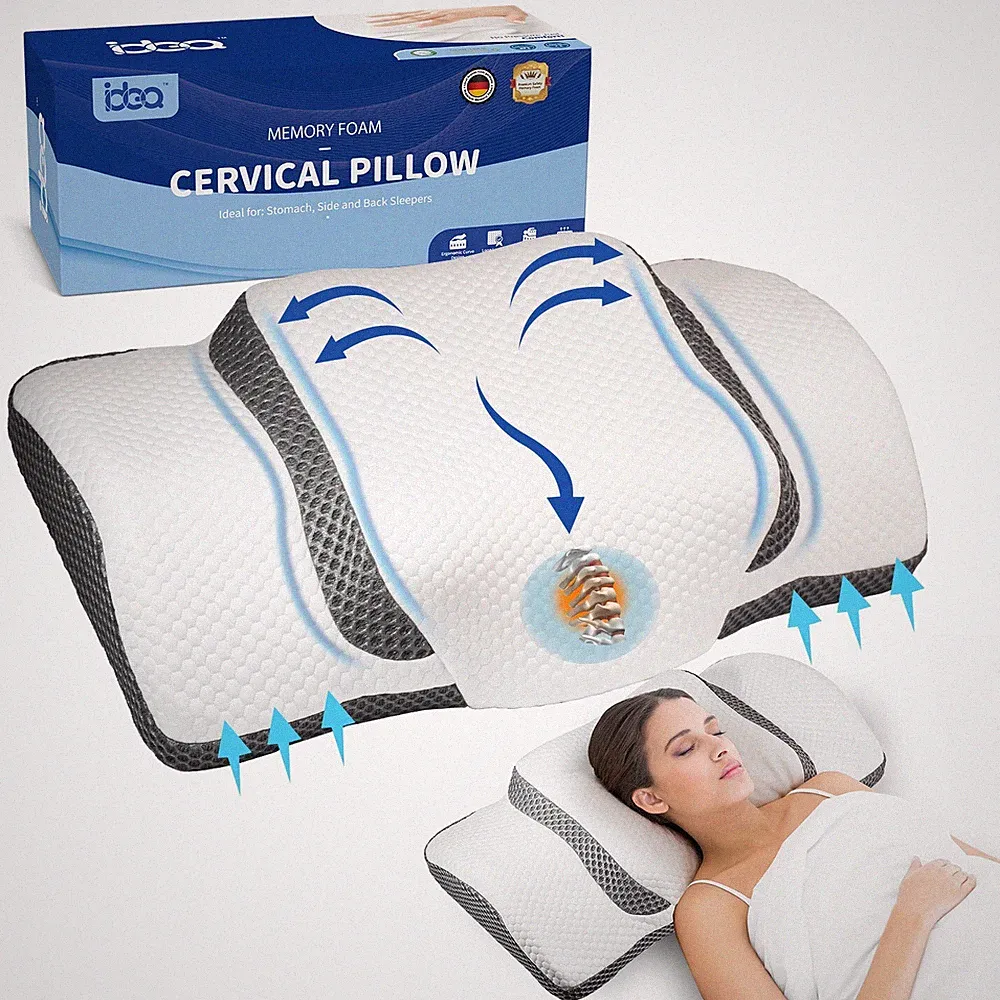 Kopfkissen Memory Foam Kissen Kopfkissen, Ergonomisches Nackenstützkissen