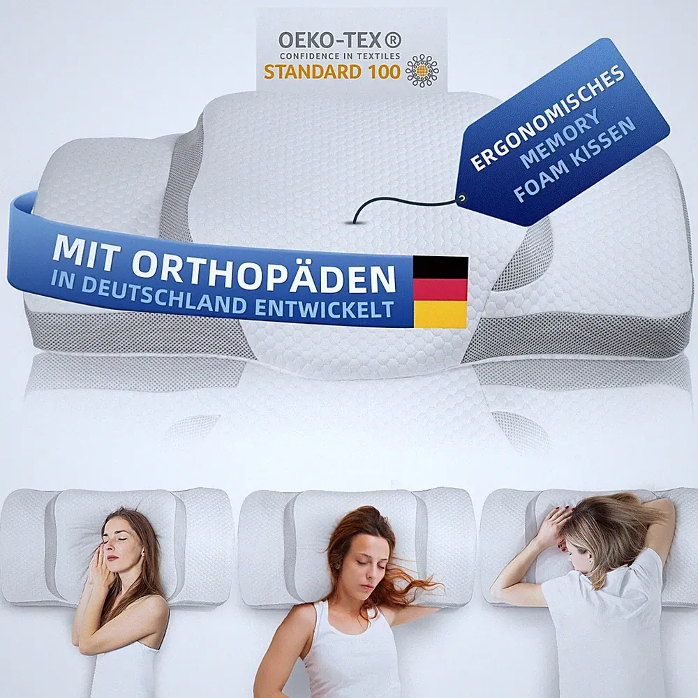 Kopfkissen Memory Foam Kissen Kopfkissen, Ergonomisches Orthopädisches Kissen