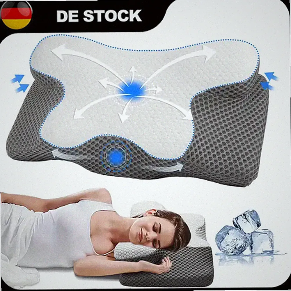 Kopfkissen Memory Foam Kissen Nackenstützkissen Orthopädisches Kissen 60*34*13cm