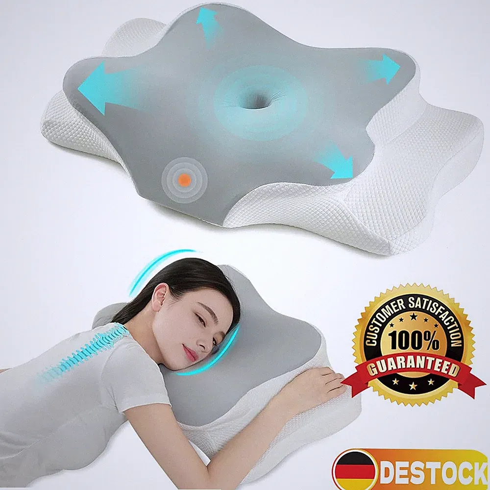 Kopfkissen Memory Foam Kissen Nackenstützkissen Orthopädisches Kissen 62x41x13cm