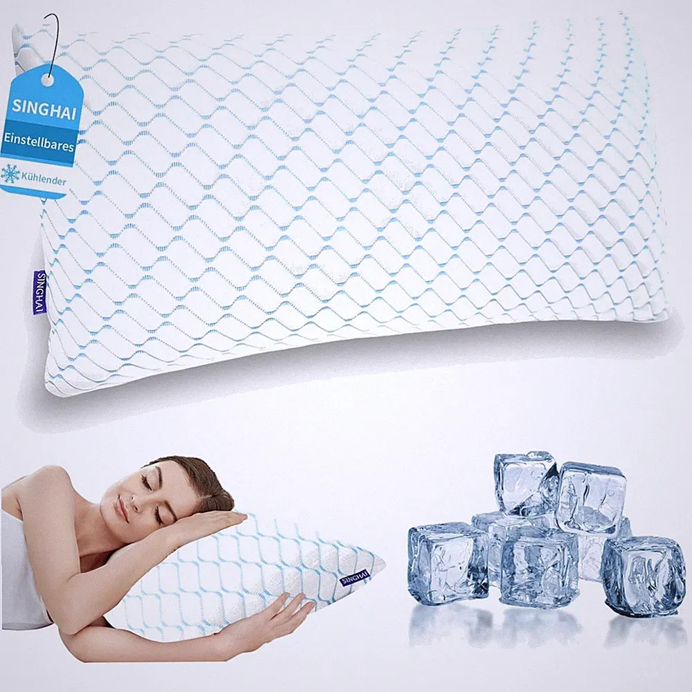 Kopfkissen Memory Foam kühl 40x80cm orthopädisch Seitenschläfer hypoallergen