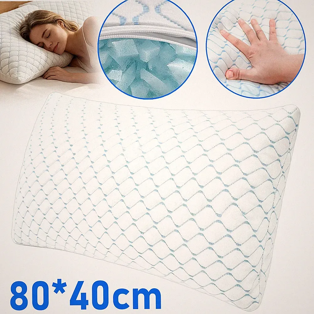 Kopfkissen Memory Foam kühlend 40x80 cm orthopädisch Seitenschläfer Kissen