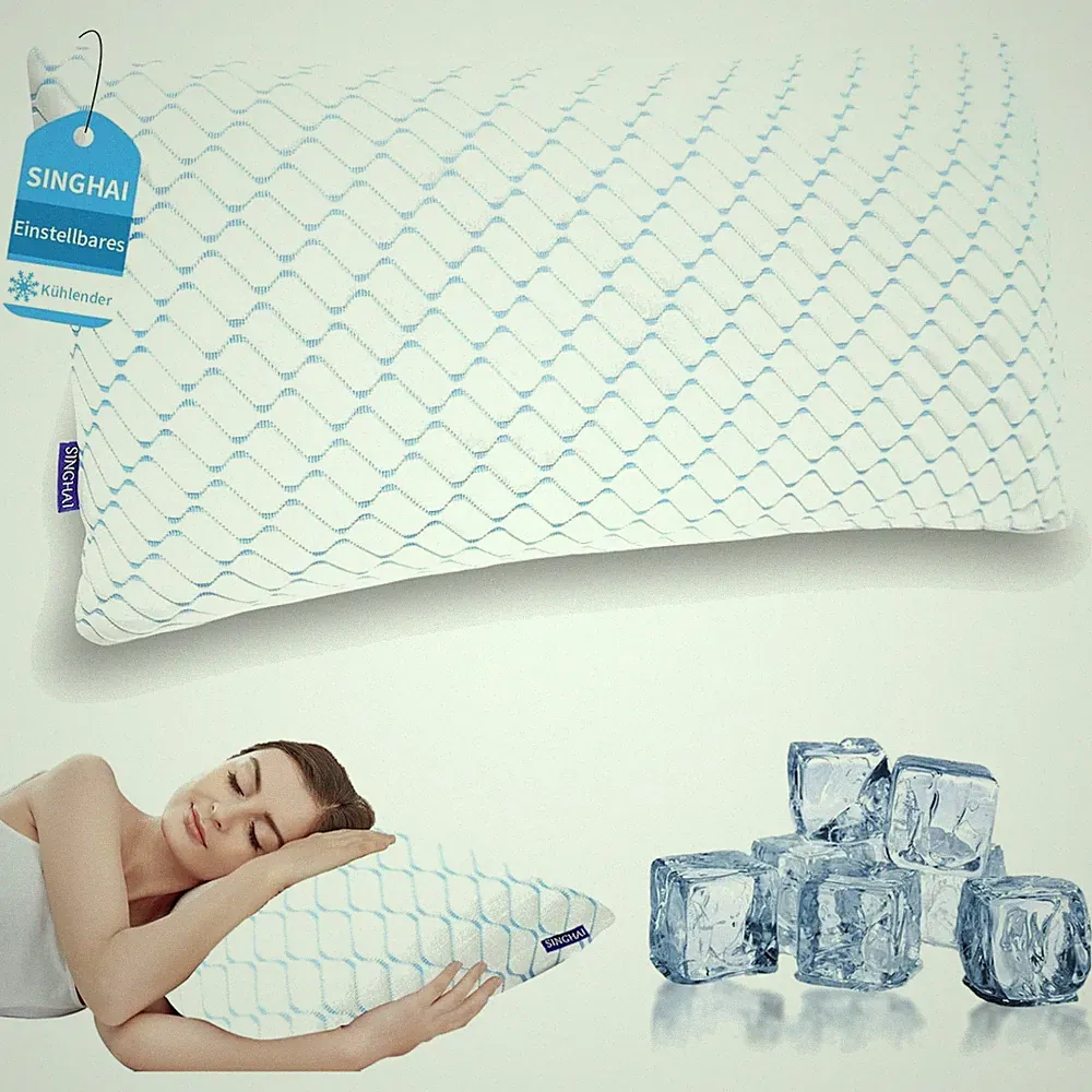 Kopfkissen Memory Foam Kühlend orthopädisch 40x80cm hypoallergen