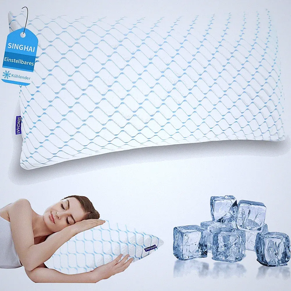 Kopfkissen Memory Foam Kühlend Orthopädisch Seitenschläfer 40x60 cm