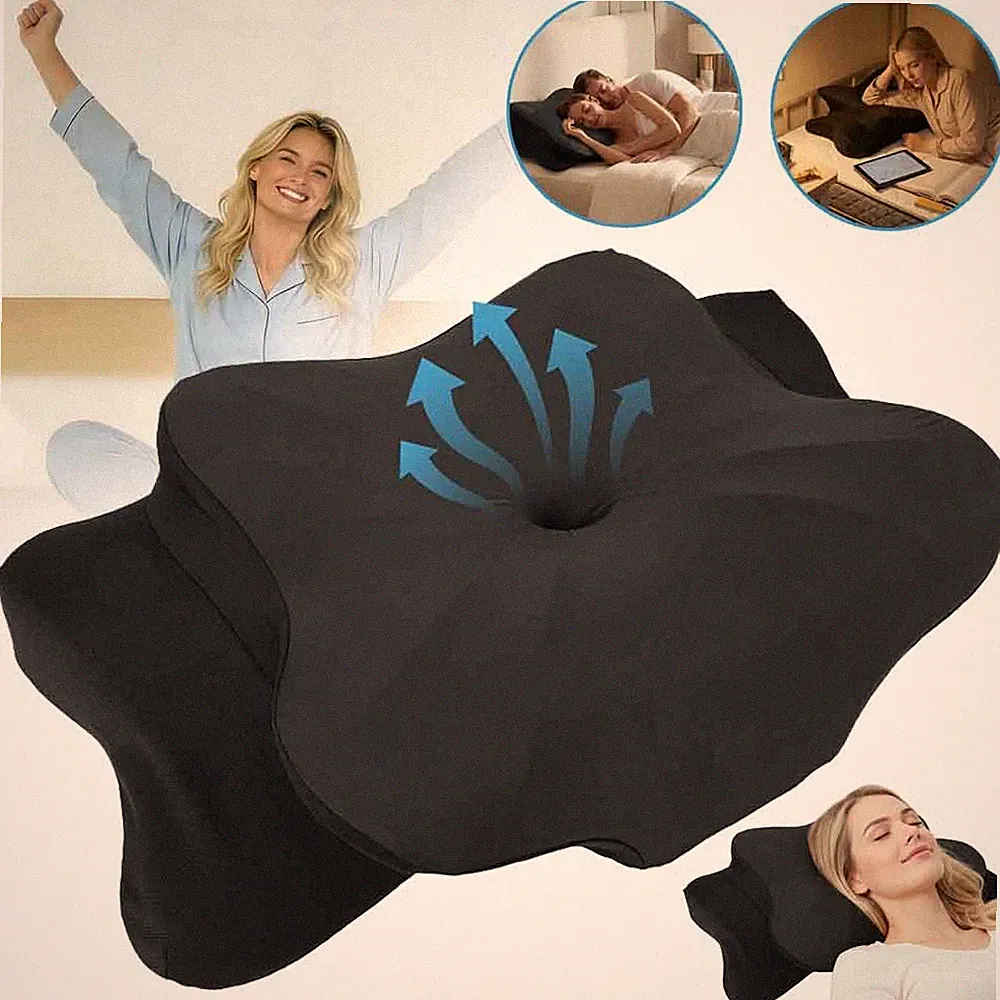 Kopfkissen, Memory Foam Nackenkissen, Seitenschläferkissen Schmetterlingskissen