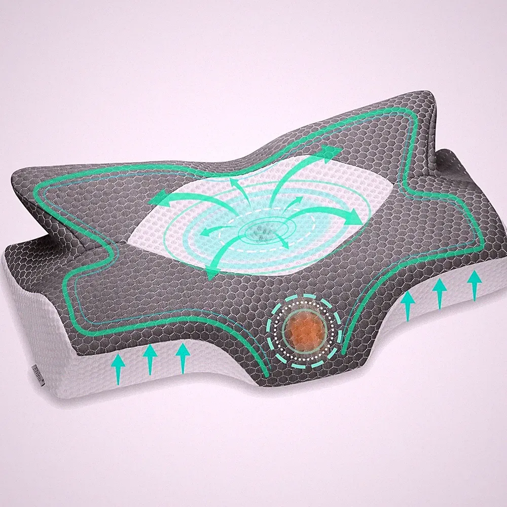 Kopfkissen Memory Foam Seitenschläferkissen Nackenstützkissen Orthopädisch