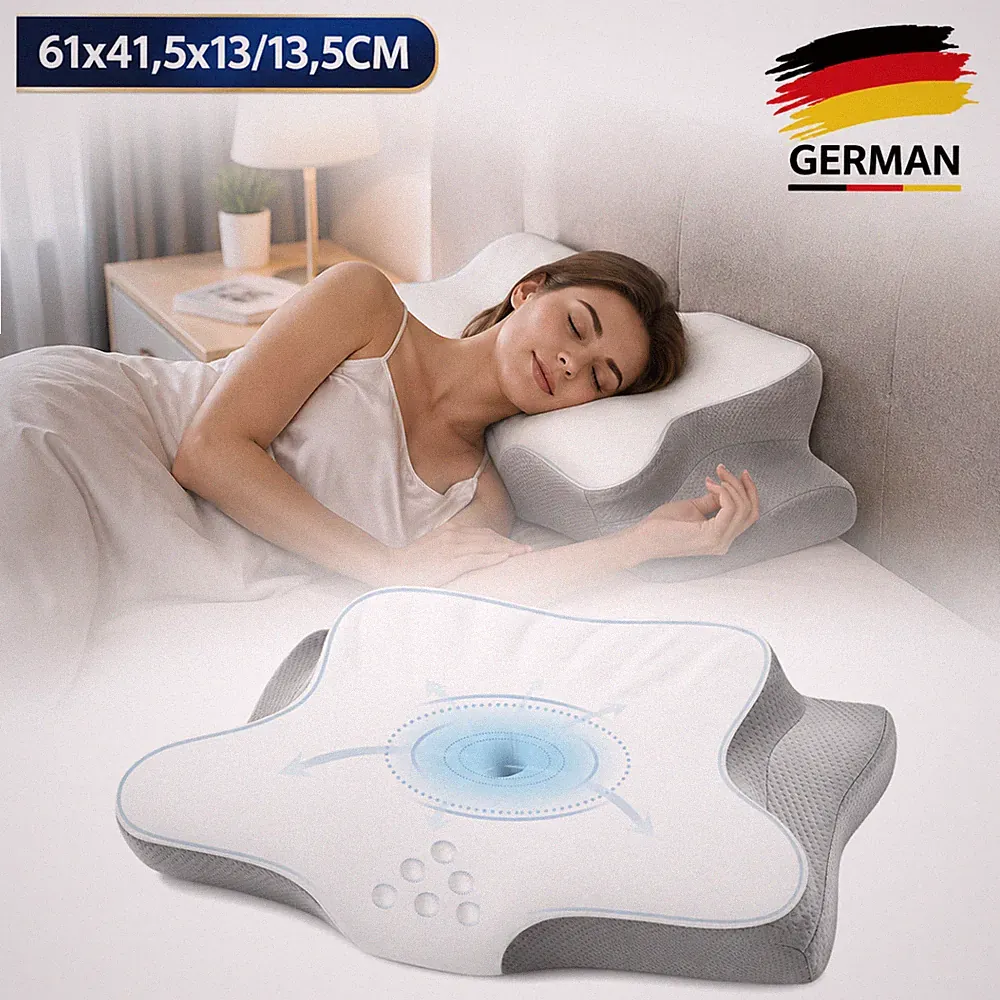 Kopfkissen Memory Kühlend Nackenkissen Ergonomisches Design Orthopädisches DE