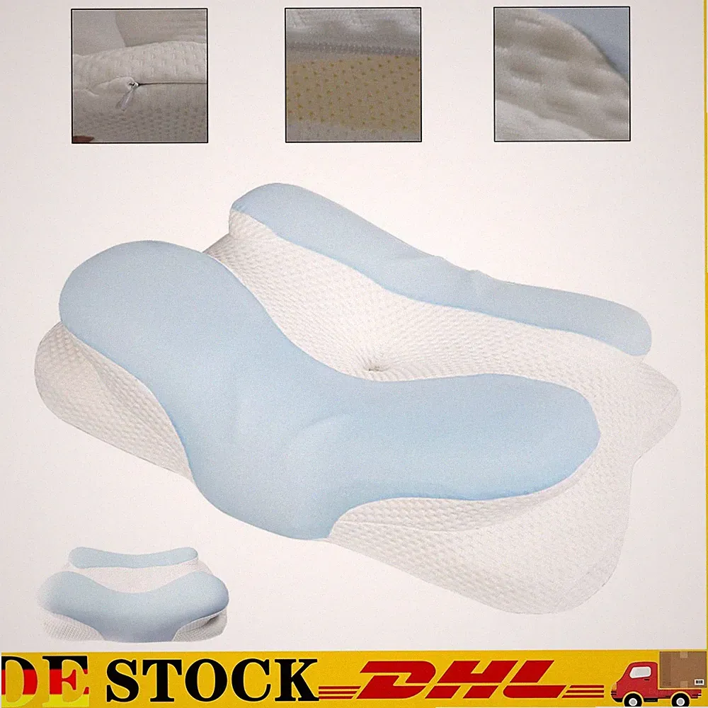 Kopfkissen Nackenkissen Memory Foam Kissen Orthopädisches 60,8×38,2×15CM