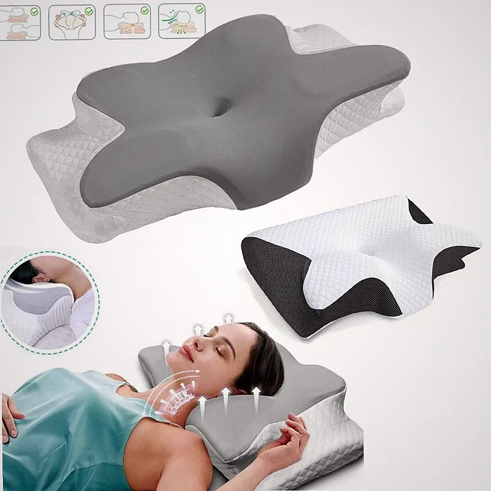 Kopfkissen Nackenkissen Memory Foam Orthopädisch Nackenstützkissen Schlafkissen