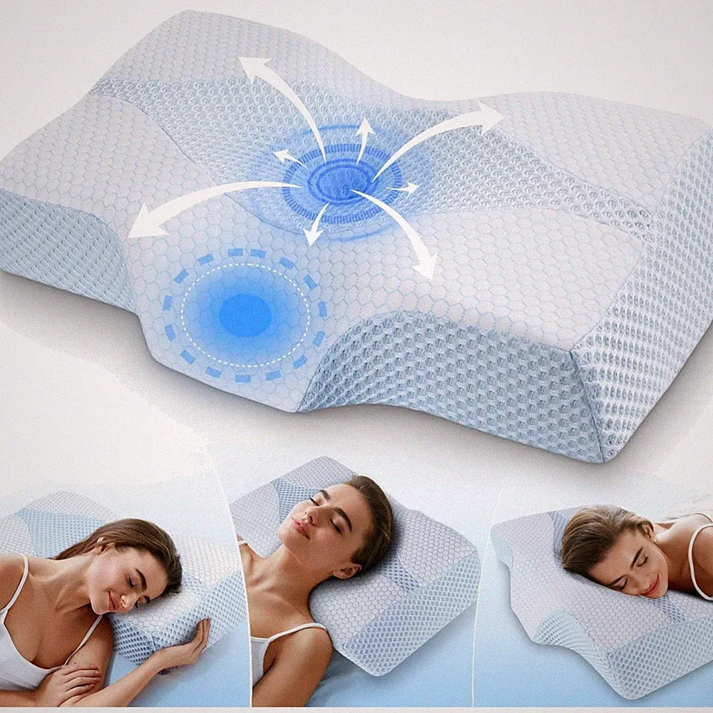 Kopfkissen Nackenschmerzen Memory Foam orthopädisch Seitenschläfer Rücken bequem