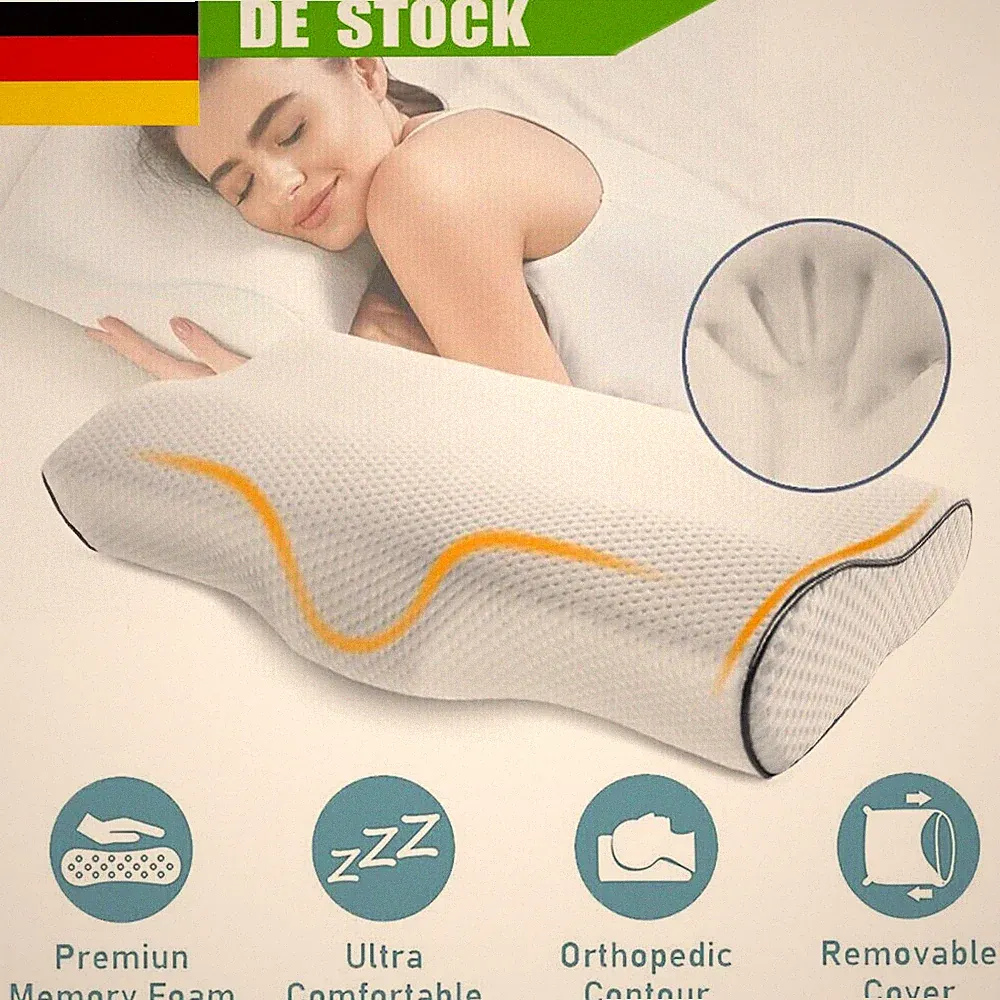 Kopfkissen Nackenstützkissen Orthopädisches Nackenkissen Gel Foam Kissen 50X30cm