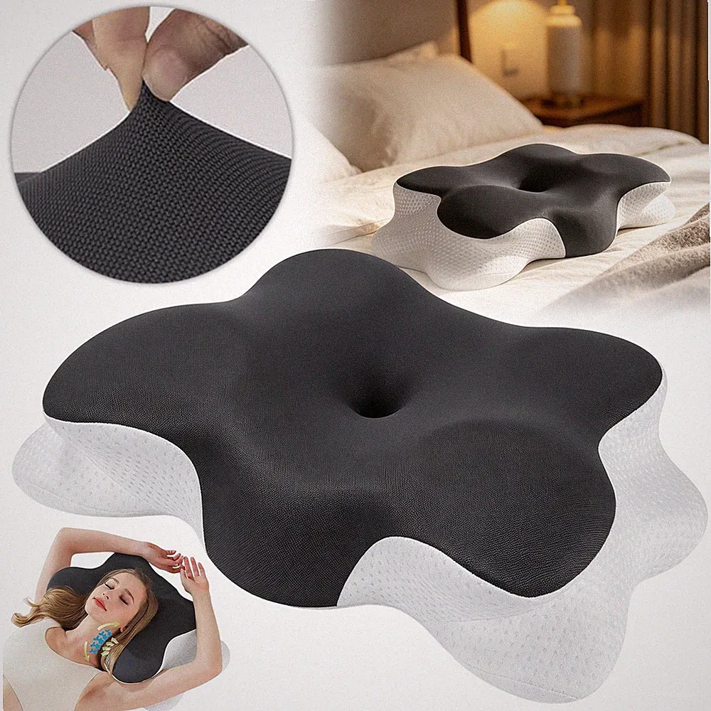 Kopfkissen Orthopädisch Nackenstützkissen Nackenkissen Anti Schnarch 64.3x36.7cm