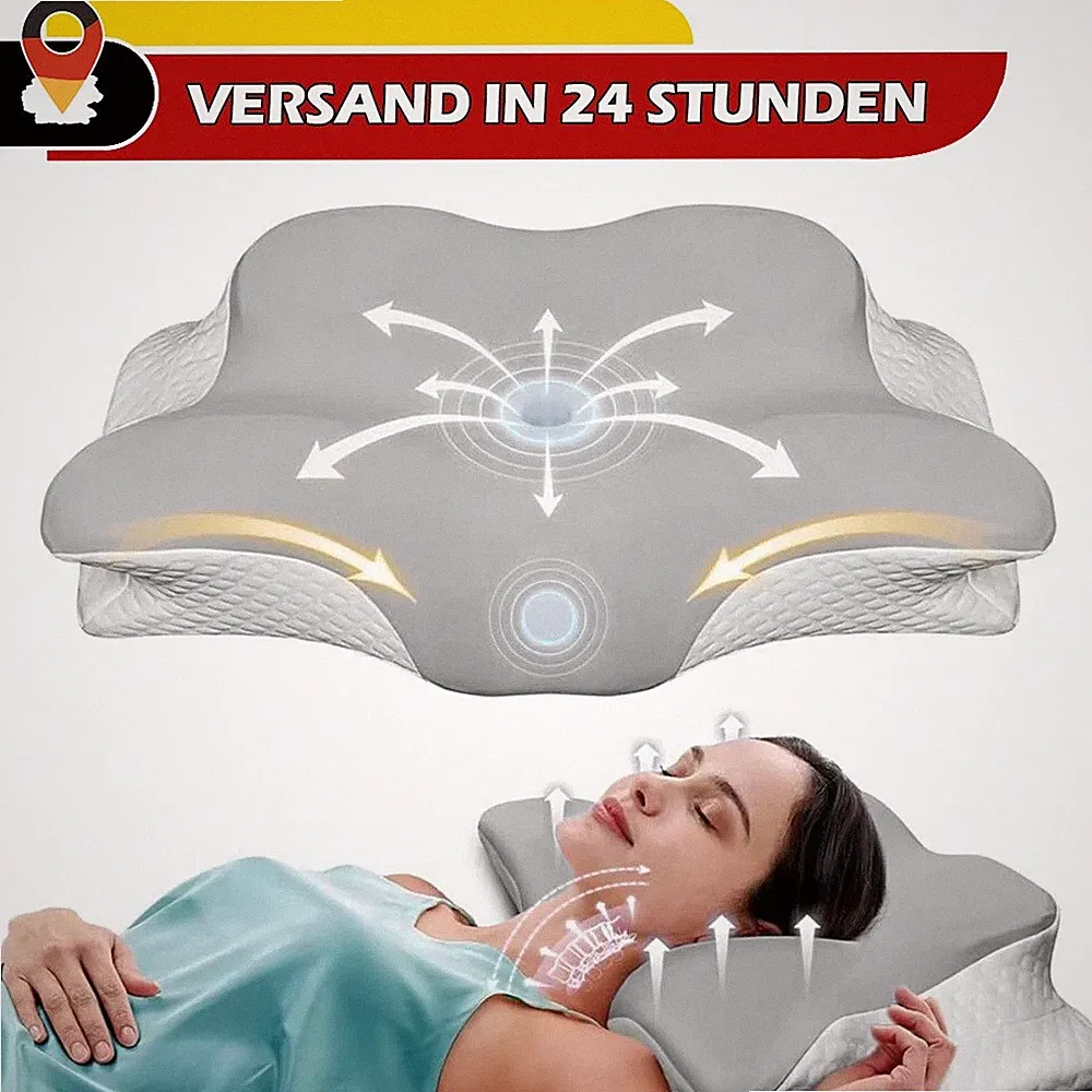 Kopfkissen Orthopädisch Nackenstützkissen Nackenkissen Anti-Schnarch Memory Foam