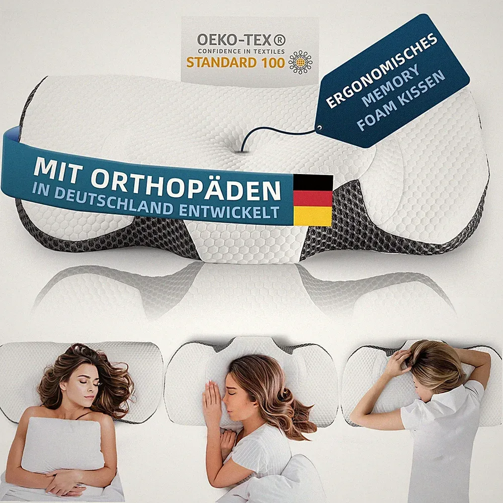 Kopfkissen Orthopädisches Kissen, Kopfkissen Nackenschmerzen aus Memory Foam
