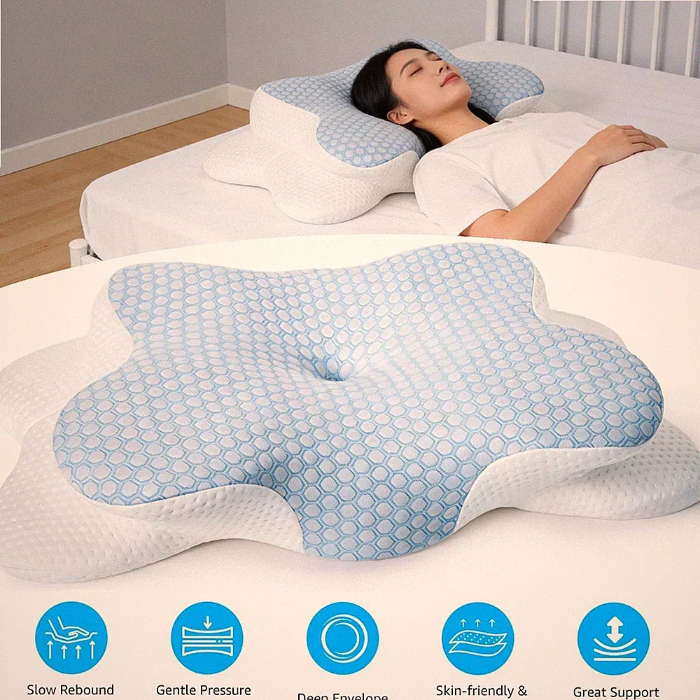 Kopfkissen Orthopädisches Kissen Memory Foam Kissen Nackenstützkissen Kopfkissen