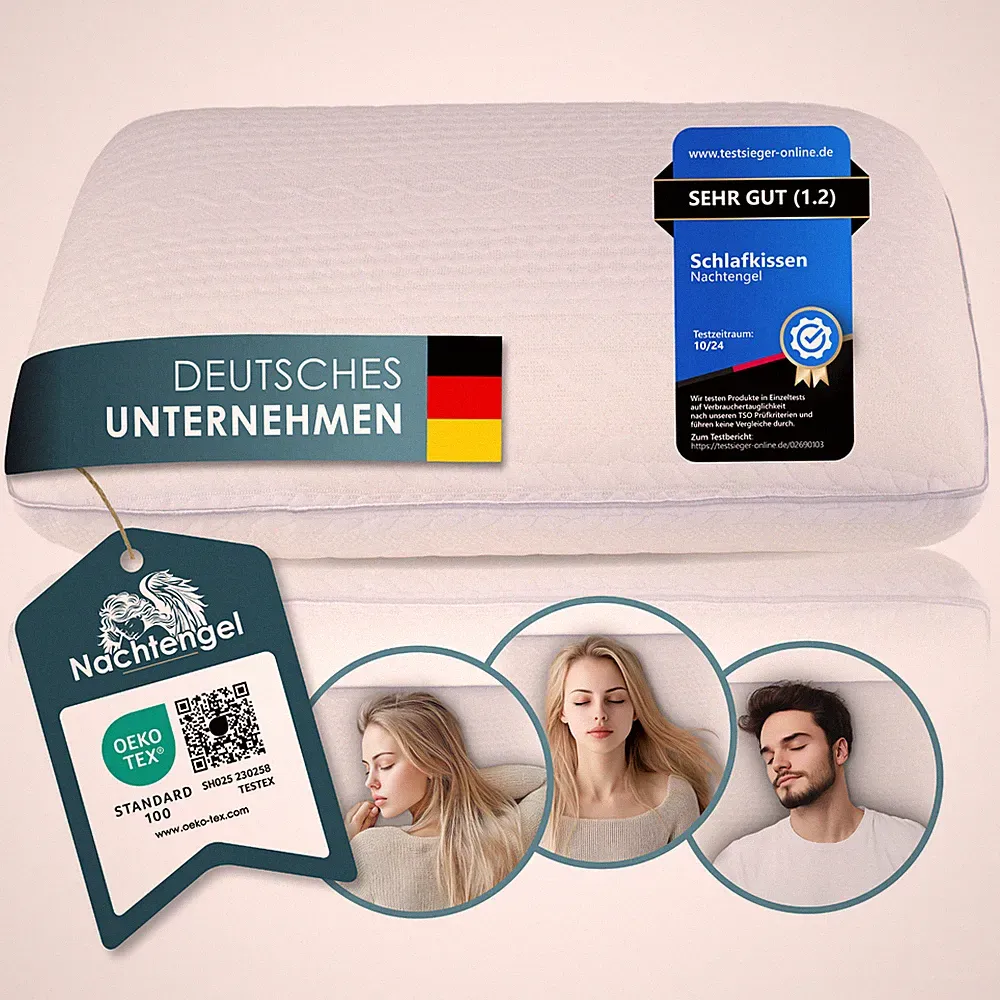 Kopfkissen Orthopädisches Memory Foam Schlafkissen Ergonomisch Nachtengel Kissen