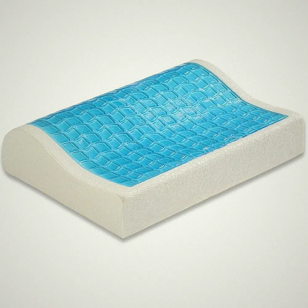Kopfkissen Orthopädisches Nackenstützkissen Schlafkissen Visco Gel 60x40x11/8