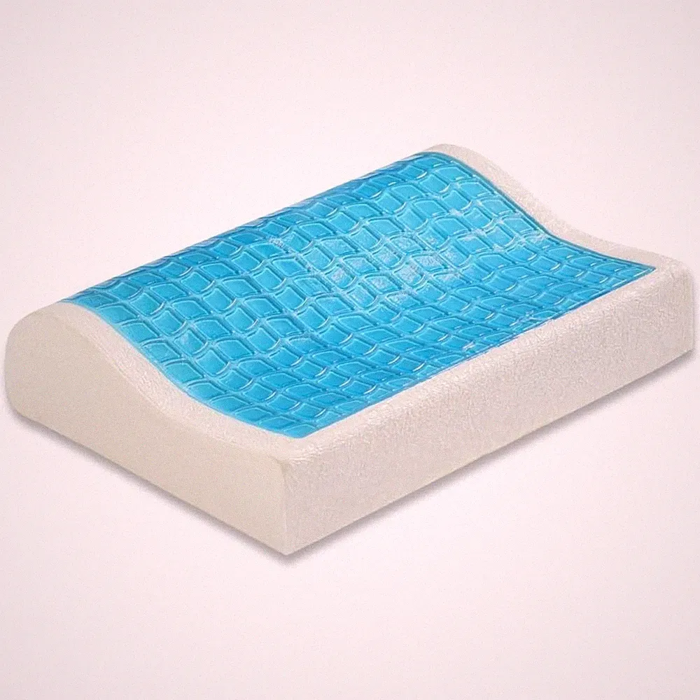 Kopfkissen Orthopädisches Nackenstützkissen Schlafkissen Visco Gel 60x40x11/8