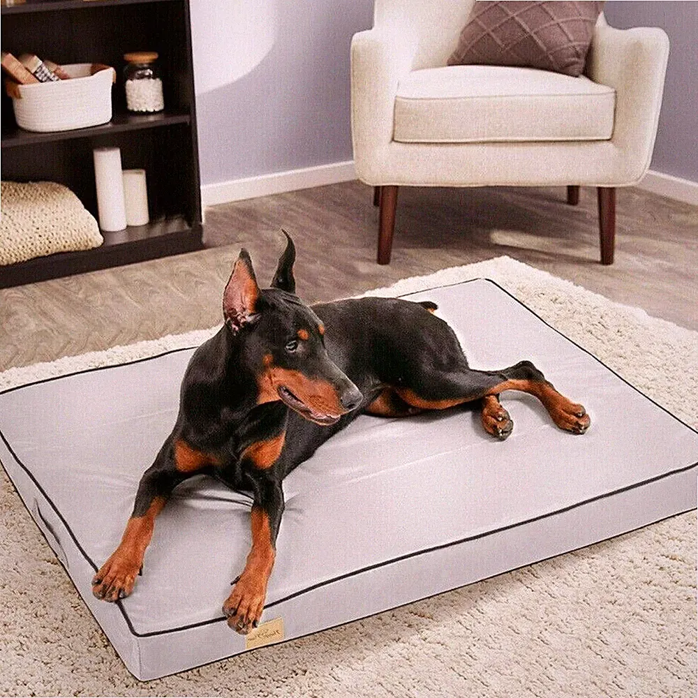L-XXXL Orthopädisches Hundebett Hundesofa Waschbar Hundekissen Schlafplatz Grau