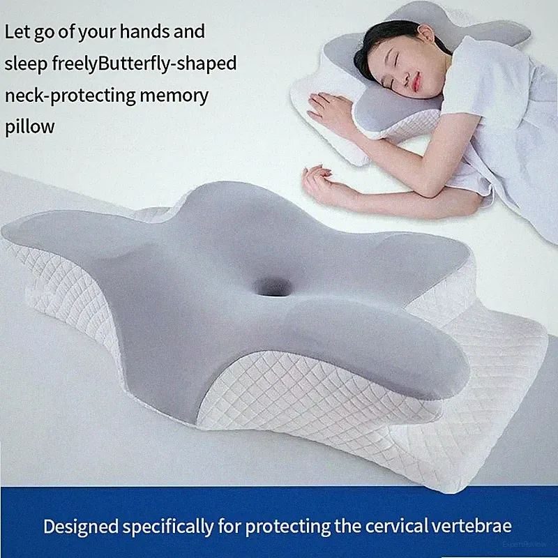 Lavi Er, ergonomisches Memory Foam Kissen zur orthopädischen Schmerzlinderung der Halsschulter