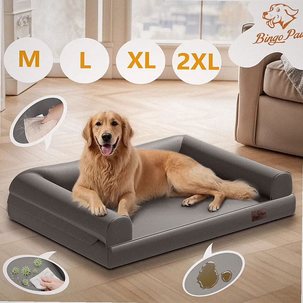 Leder Hundebett Katzenbett Hundekissen Hundekorb Schlafplatz Haustierbett Bette