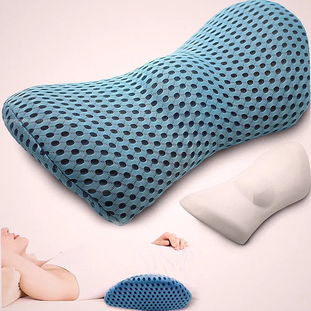Lendenkissen Orthopädisches 23x13x46 cm, Lendenwirbelkissen aus Memory Foam,...