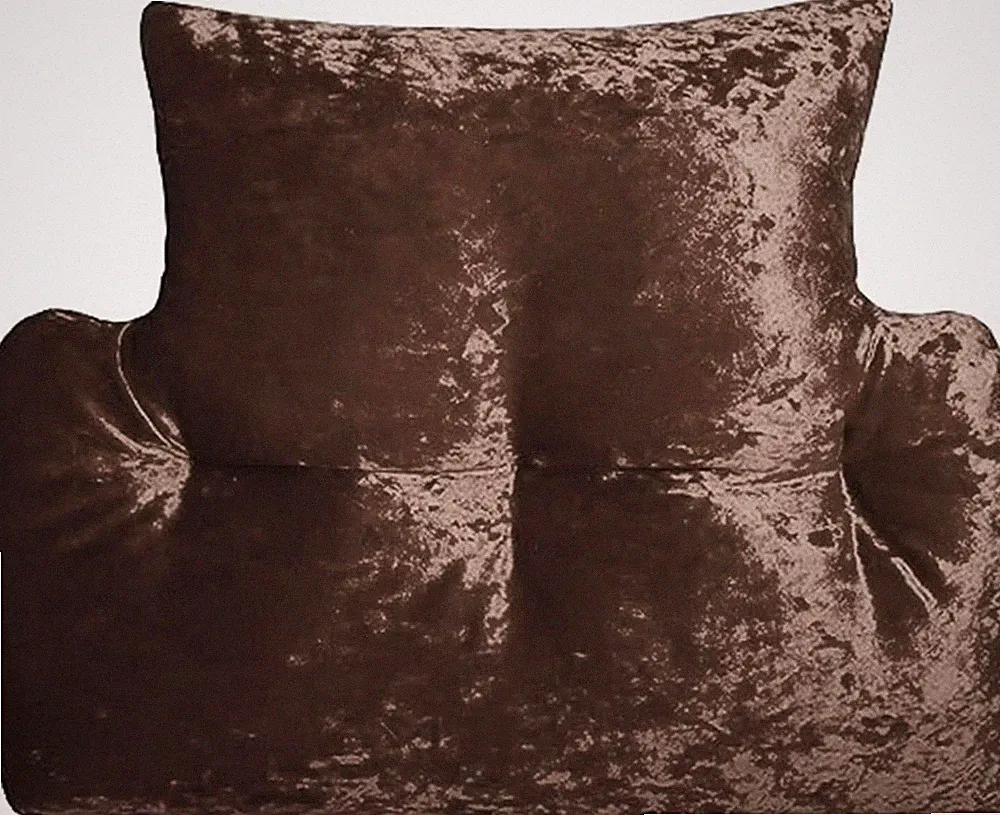 Lendenkissen Rückenstütze Crushed Velvet Hohlfaser gefüllt Sesselkissen
