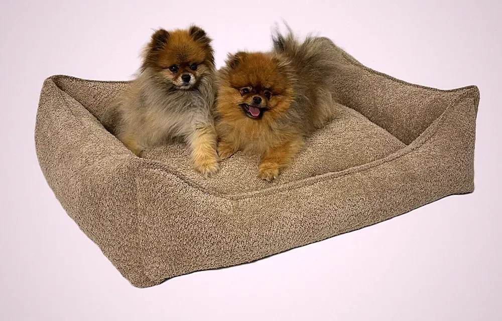 Leo4dog . Sofa Boucle Hundebett Hundekissen Hundesofa. Bezug abnehmbar waschbar.