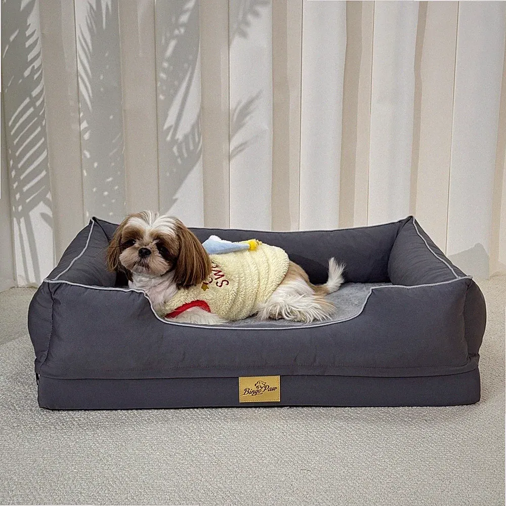 M-3XL Hundebett Hundekissen Hundesofa Katzenbett Hundekorb mit abnehmbaren Bezug