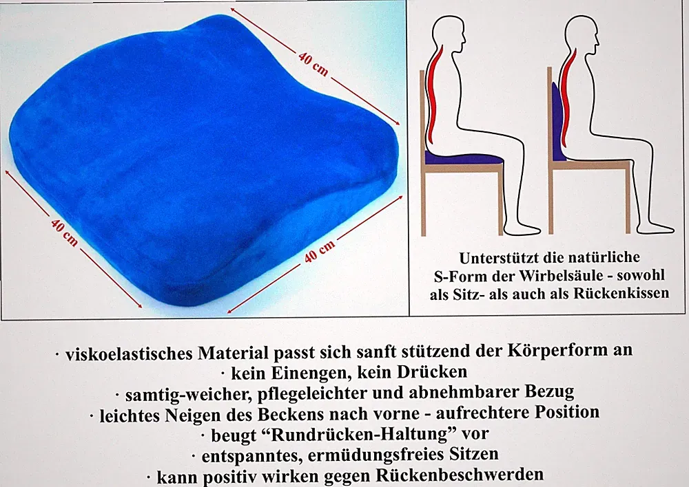 Maximex Sitz- und Rückenkissen