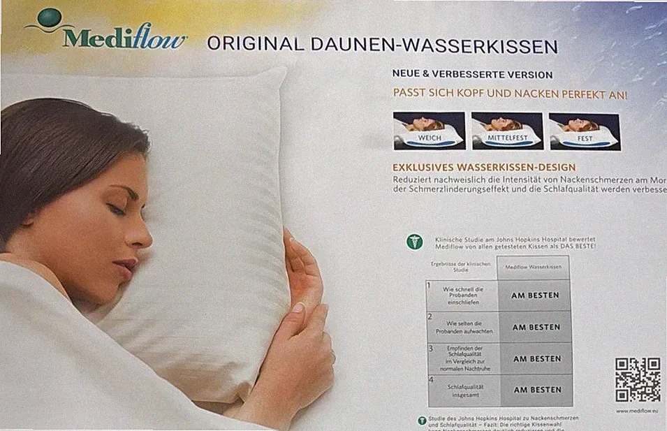 Mediflow 5011 Original Wasserkissen mit Premium Daune