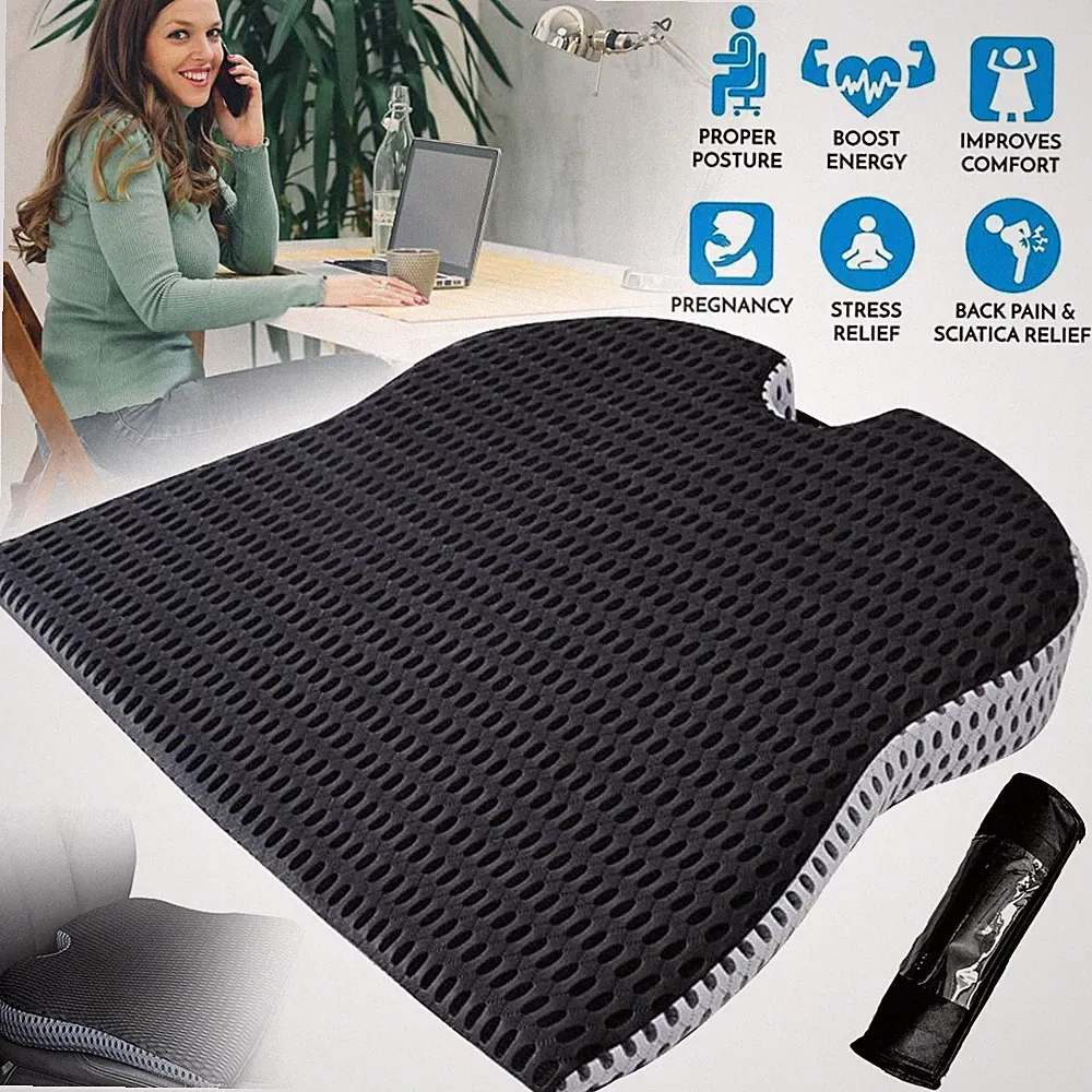 Memory Foam Auto Sitzkissen Orthopädisches Steißbein Stuhlkissen Stuhl Sitzmatte