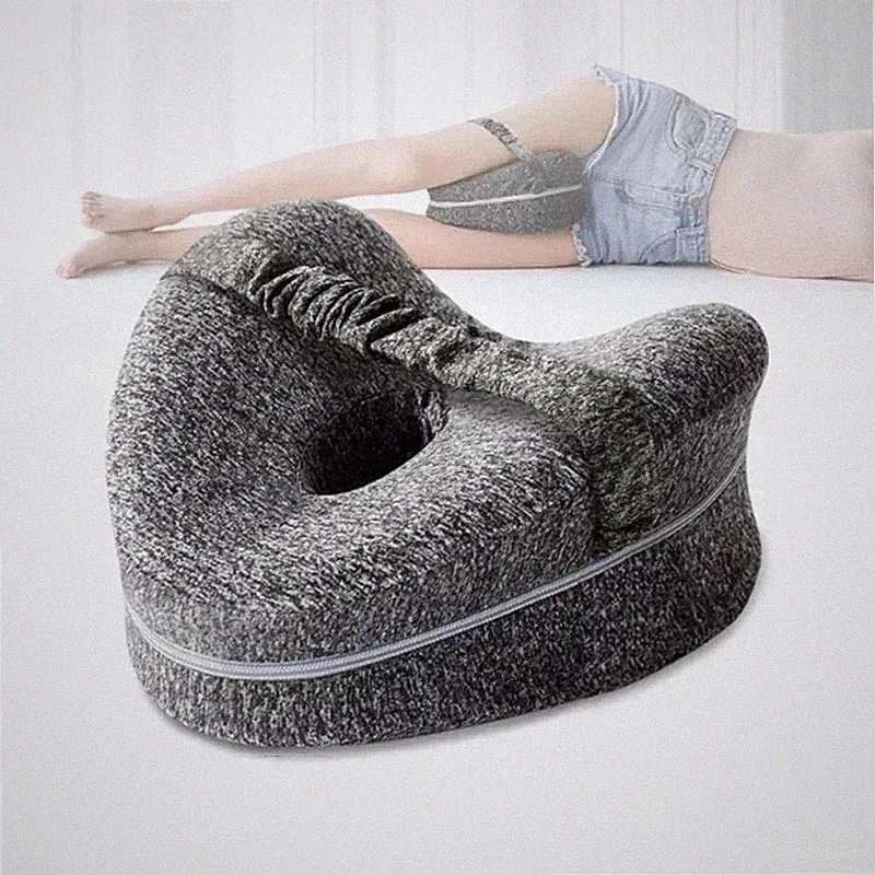 Memory Foam Beinkissen Herzform Orthopädisch für Hüfte Rücken und Beine