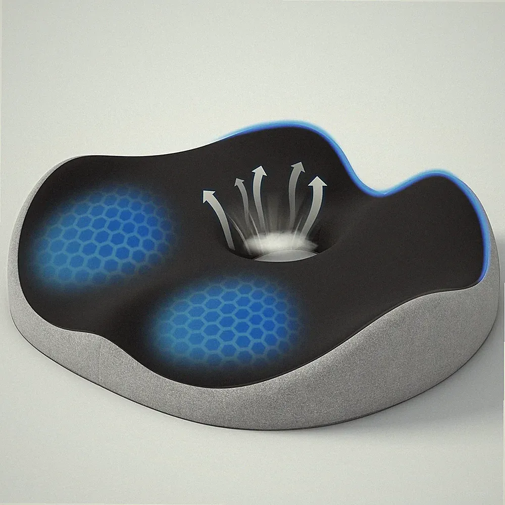 Memory Foam Donut Sitzkissen – Orthopädisches Kissen für Hämorrhoiden- & Steißbe