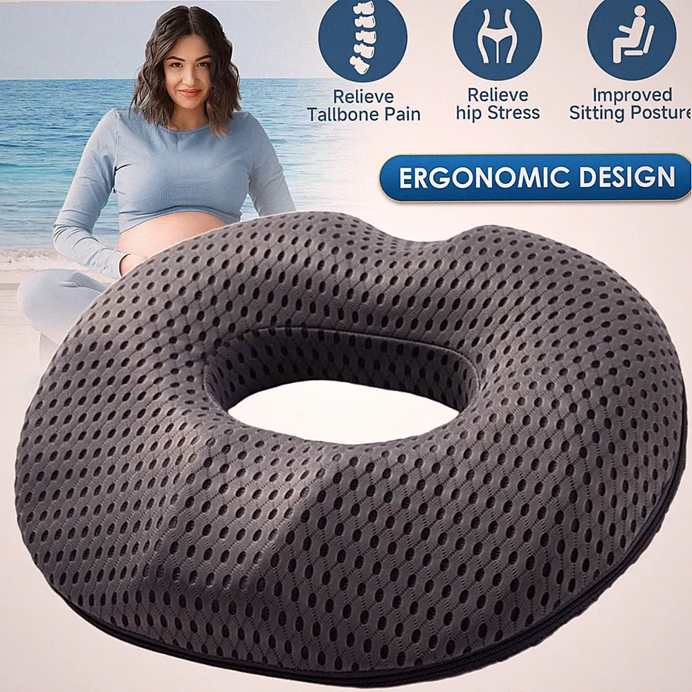 Memory Foam Donut Sitzkissen Stuhlkissen Sitzpolster Bürostuhl Steißbeinkissen