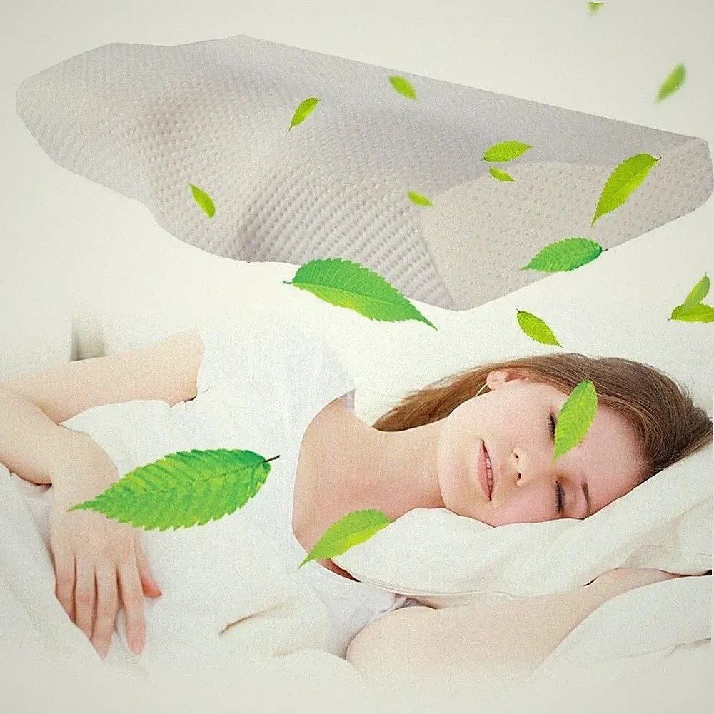 Memory Foam Ergonomisches Kopfkissen für Seiten, Rücken & Bauchschläfer