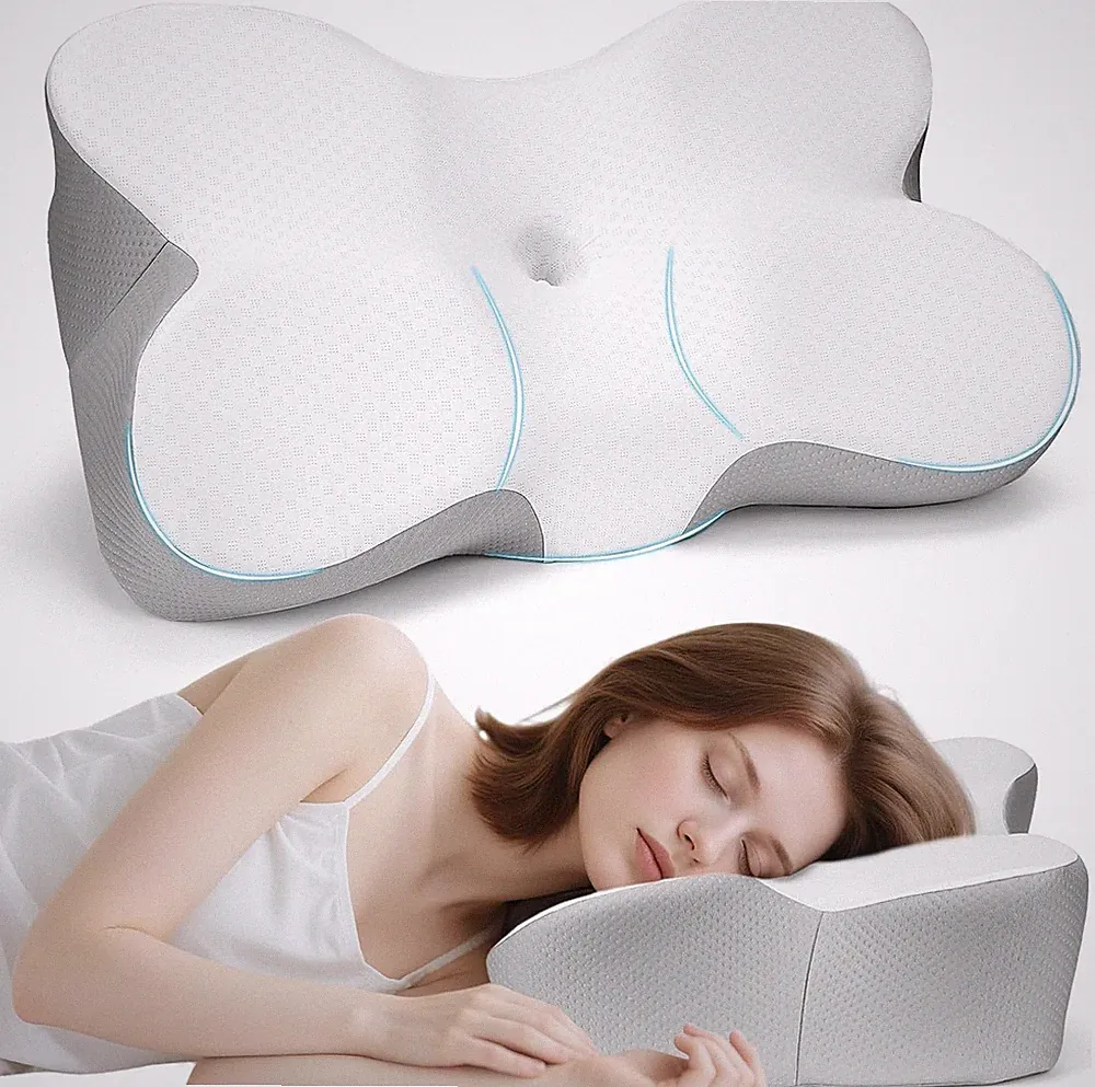 Memory Foam Halskissen zur Linderung von Nackenschmerzen Orthopädisches Nackenstützkissen