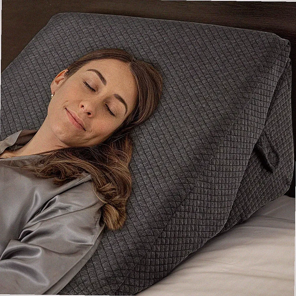 Memory Foam Keilkissen mit Bambusbezug 56 cm breit orthopädische Bettstütze