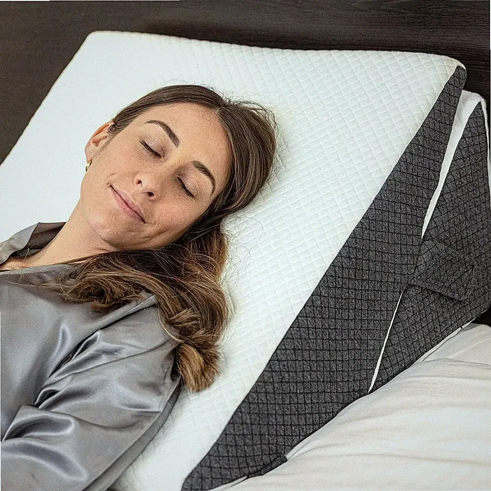 Memory Foam Keilkissen, Orthopädischer Bettkeil für Rücken, Bein, Kniestütze