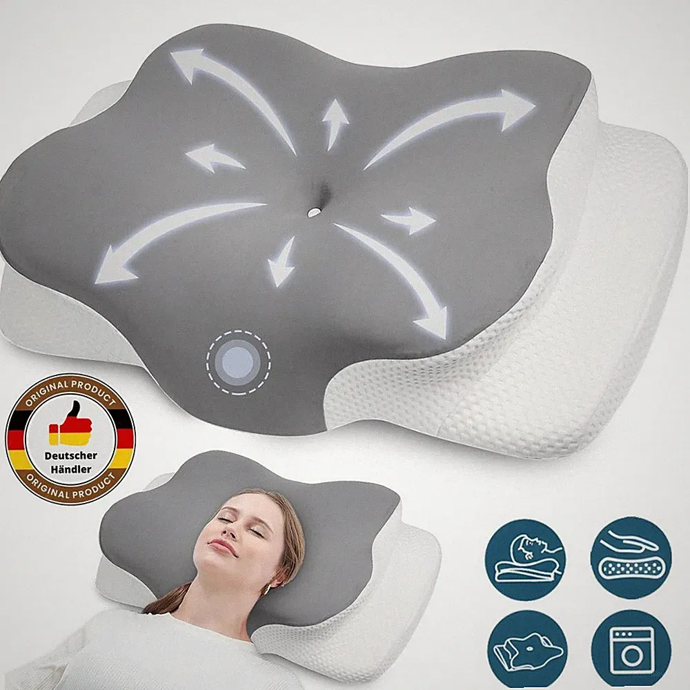 Memory Foam King Size Kopfkissen für Seiten, Rücken und Bauchschläfer bequemes