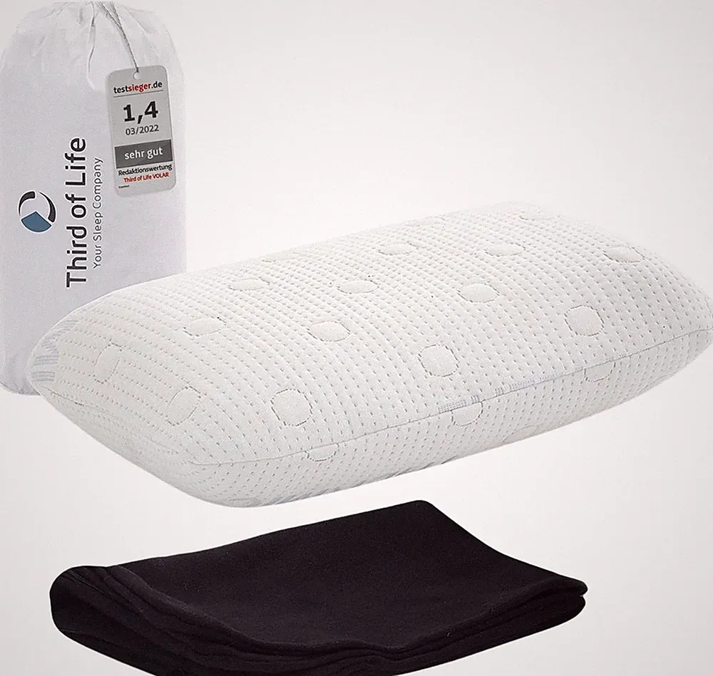 Memory Foam Kissen 40x25cm Ergonomisch Nackenstütze Orthopädisch Hautfreundlich