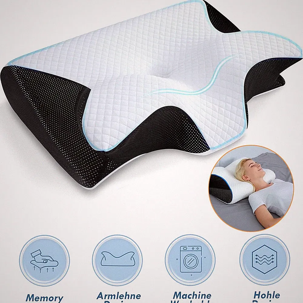 Memory Foam Kissen Bequemes Orthopädisches Kopfkissen Stützendes Nackenkissen