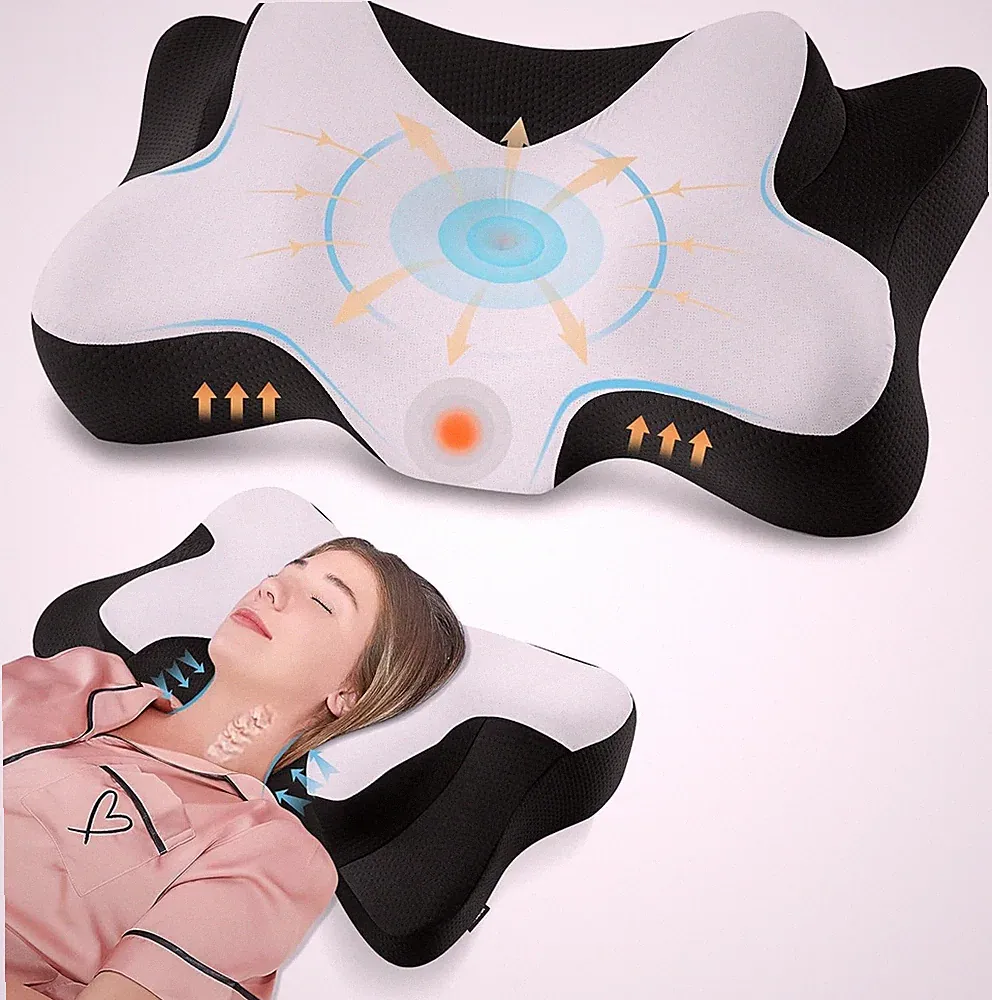 Memory Foam Kissen Ergonomisch Nackenstütze Orthopädisch Kühlend Hautfreundlich