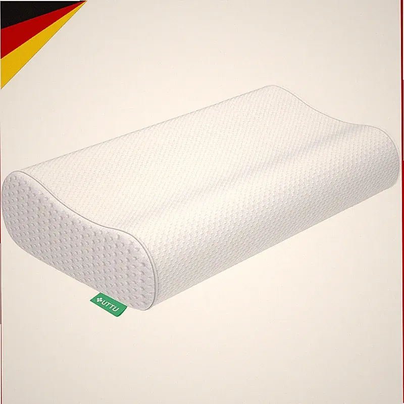 Memory Foam Kissen Ergonomisch Verstellbar 60x35x13cm für Nackenschmerzen