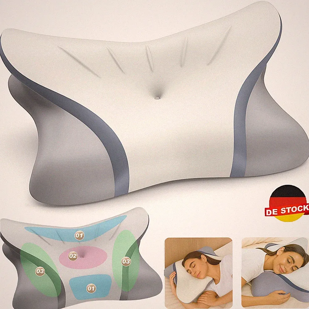 Memory Foam Kissen Ergonomisches Nackenkissen Kopfkissen Seitenschläferkissen DE