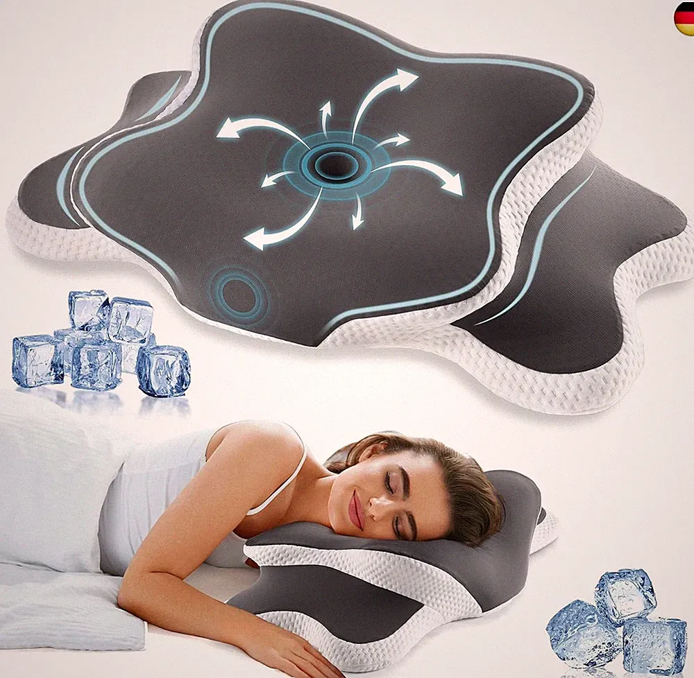Memory Foam Kissen, Ergonomisches Nackenstützkissen, Orthopädisches Kopfkissen