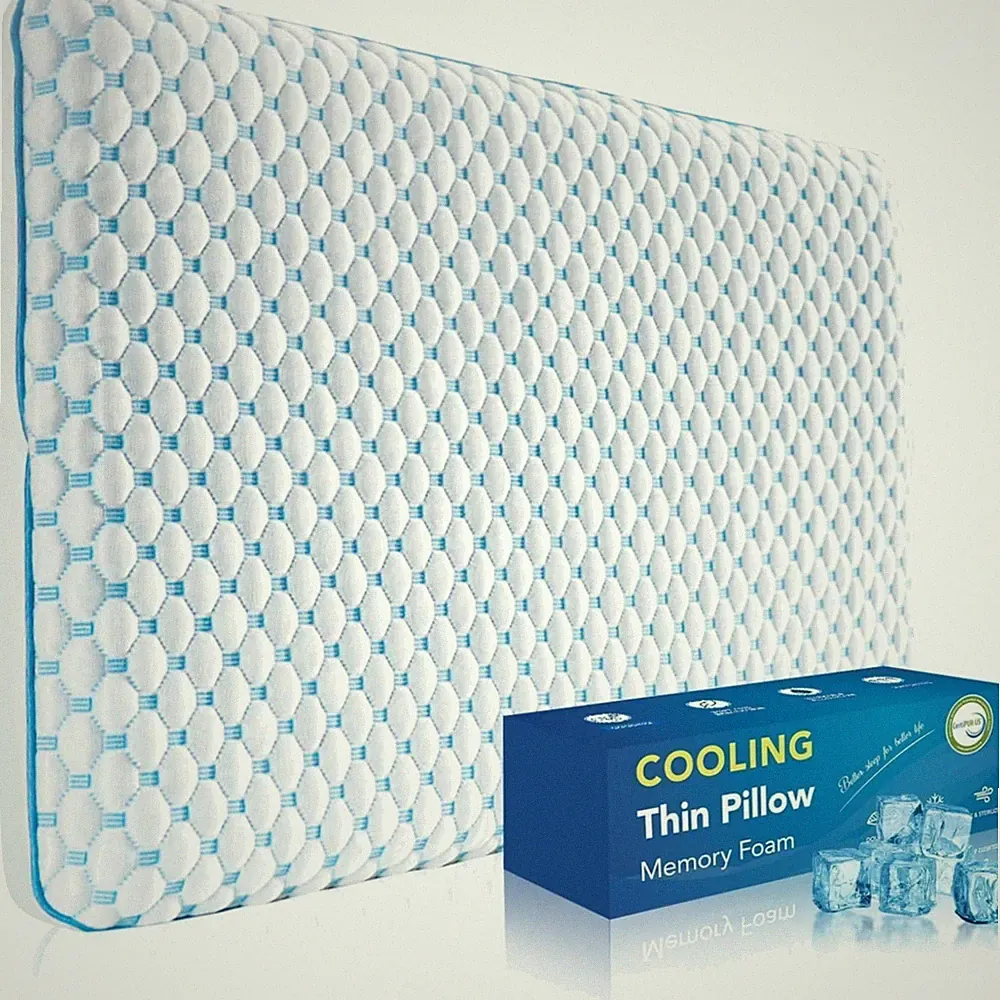 Memory-Foam-Kissen, kühlend, Abnehmbar, waschbar, orthopädisch, Seitenschläfer