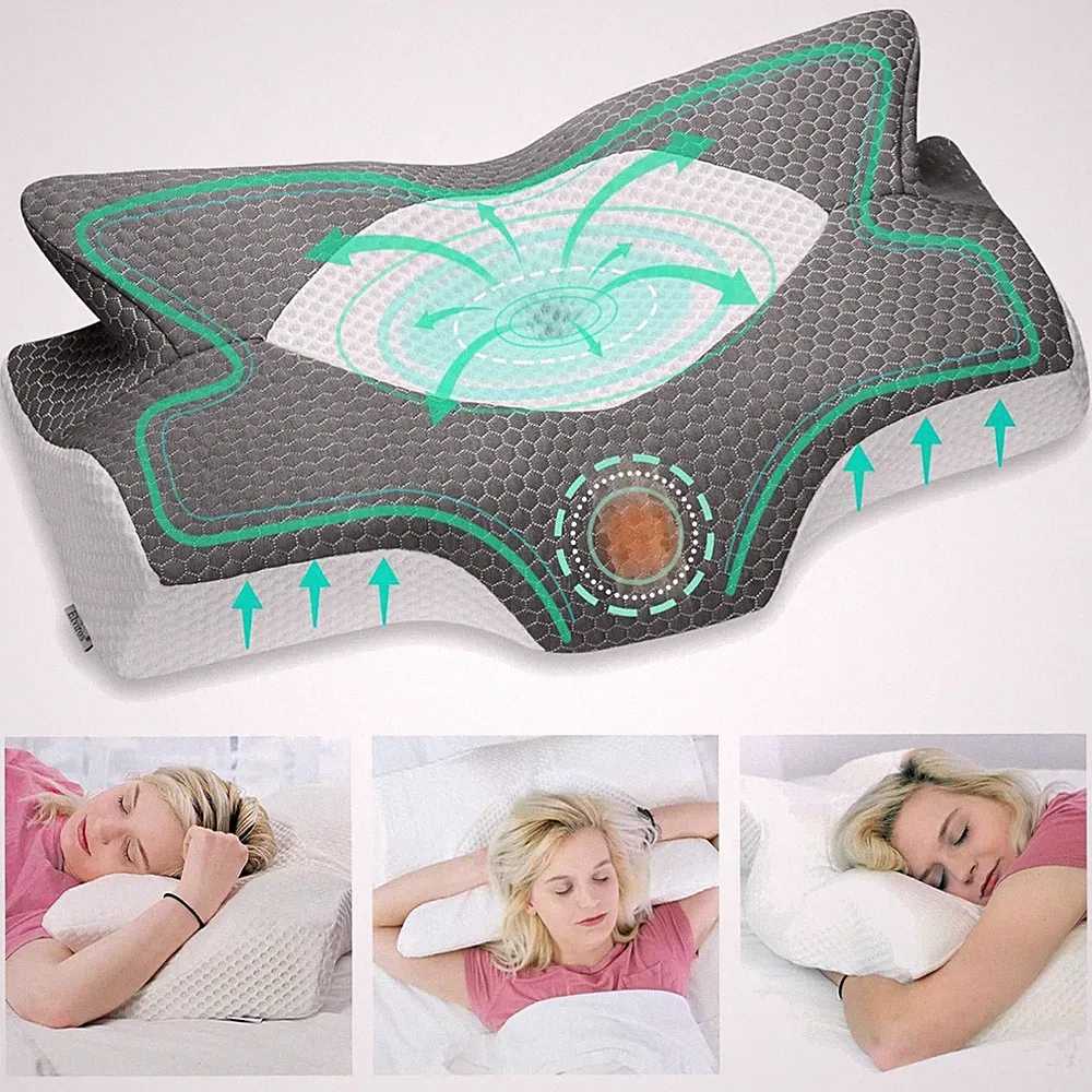 Memory Foam Kissen Nackenkissen Seitenschläferkissen Orthopädisch