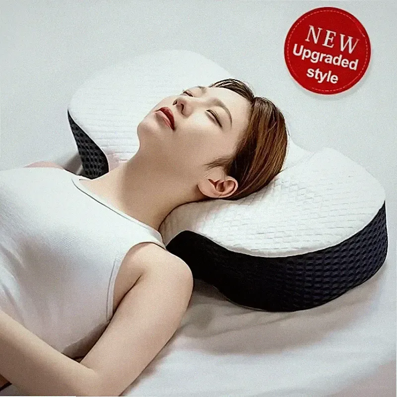Memory Foam Kissen Nackenschutz Bettwäsche Bambus Mikrofaser Orthopädisch