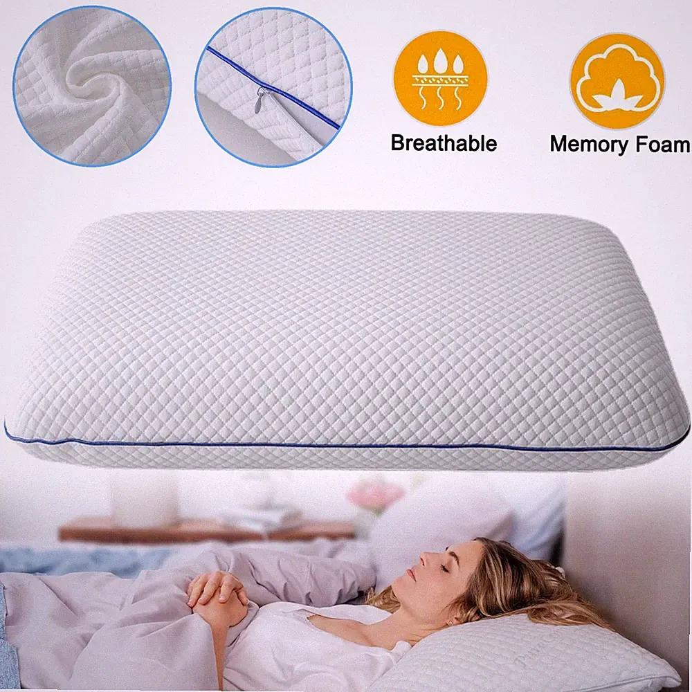 Memory Foam Kissen Nackenstützkissen Kopfkissen Seitenschläferkissen 60*40cm